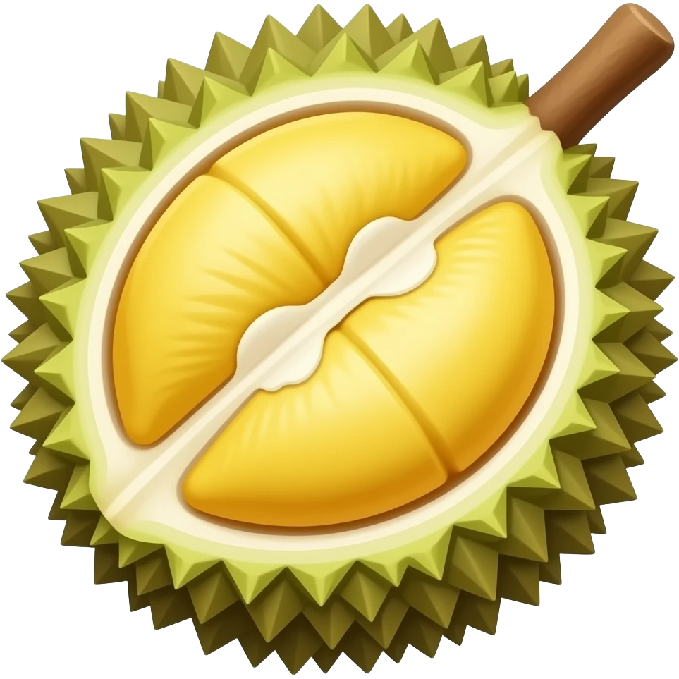 Whole Durian fruit emoji