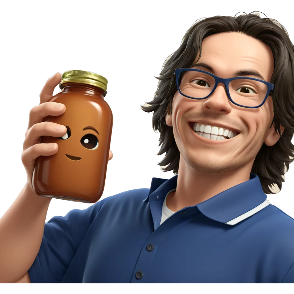 grinning boy with bottle indoors emoji