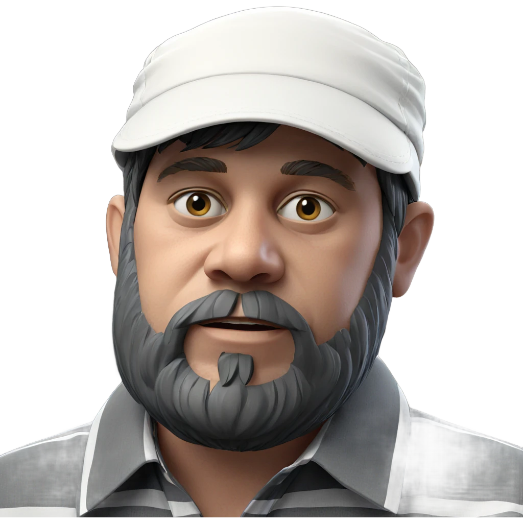 striped shirt portrait of man emoji