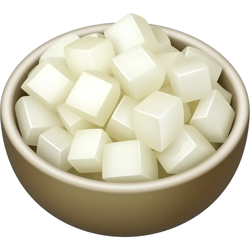 diced white onion in bowl emoji