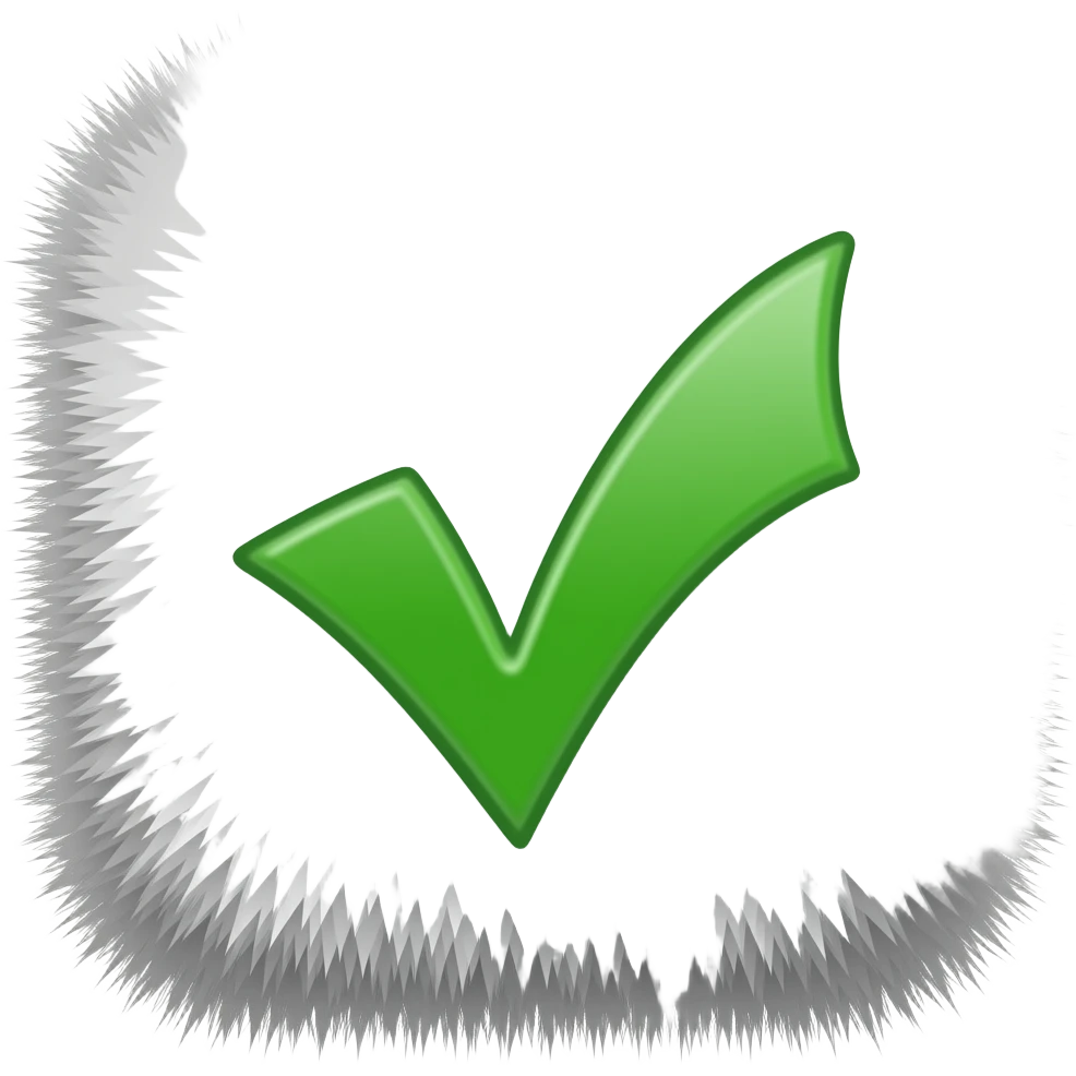 галочка в квадрате пушистая emoji