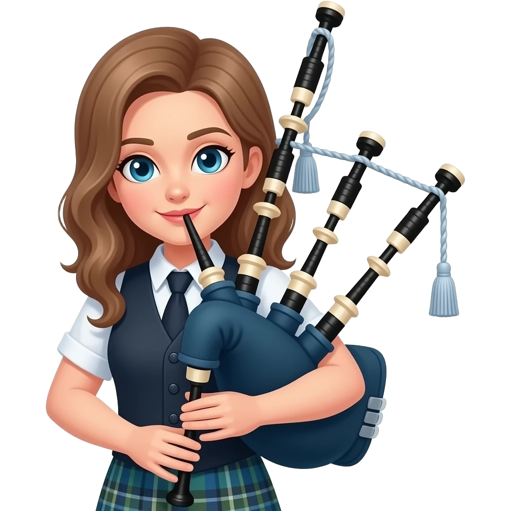 Female bagpipe player emoji