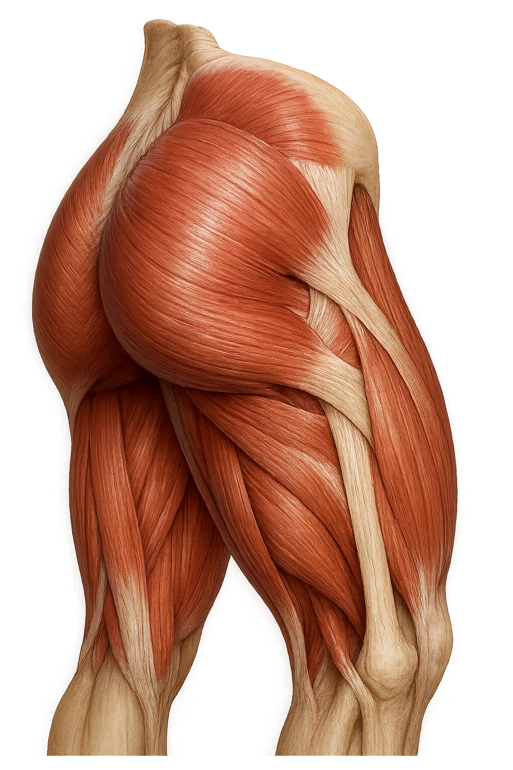 MUSCOLI ANATOMICI DI GLUTEI UMANI, IPERREALISTICI 4K emoji
