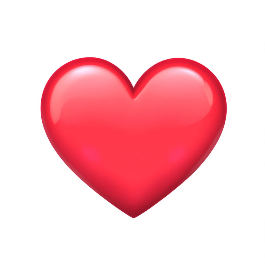 heart emoji, cute and shiny, with a gradient effect, no background emoji