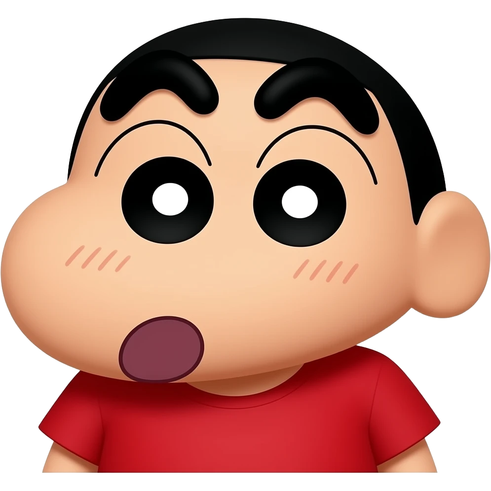 Shinchan laughing emoji