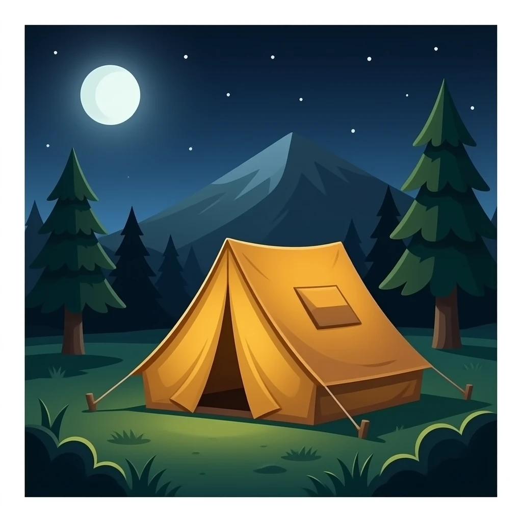 horrorCamping Tent emoji