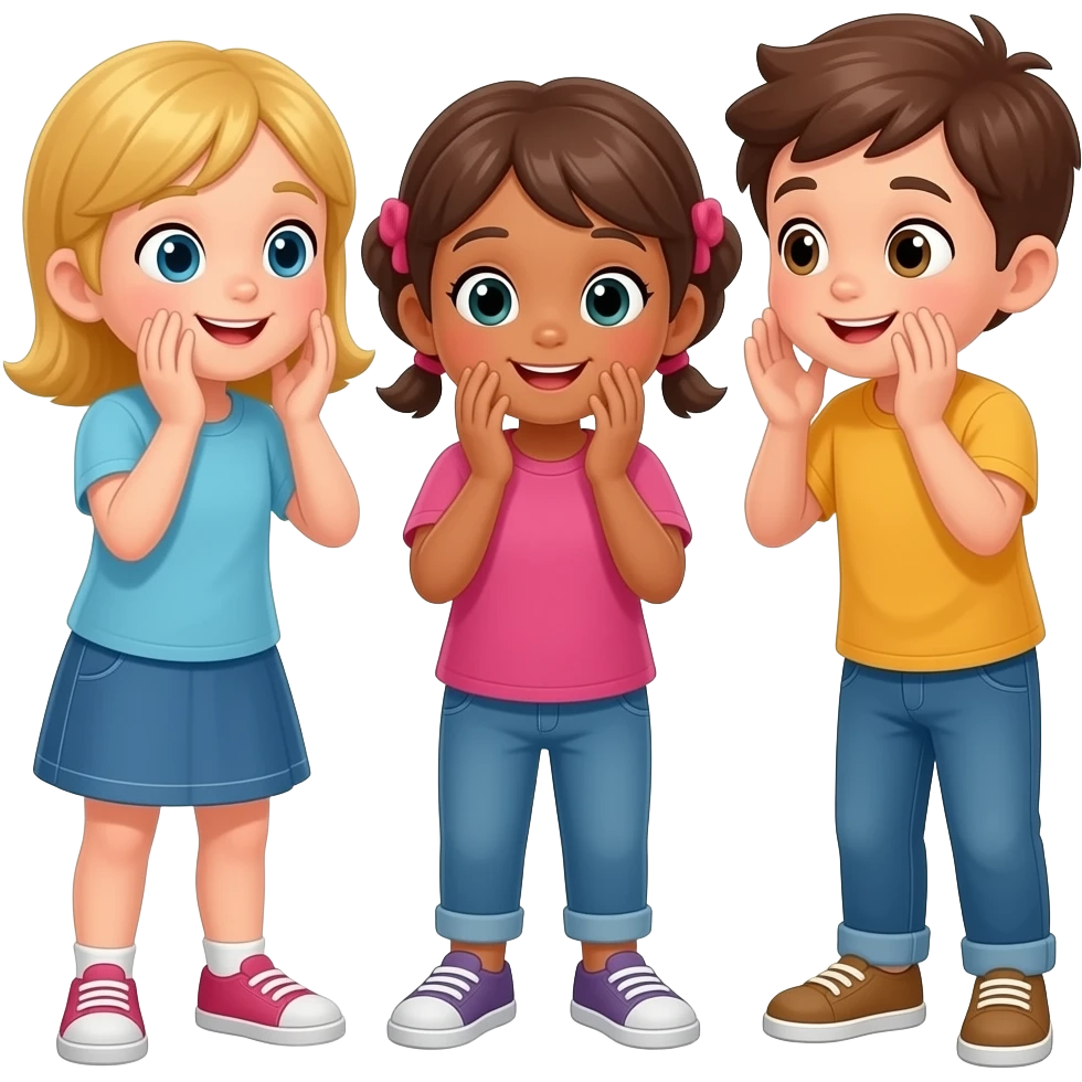 kids playing hide and seek emoji