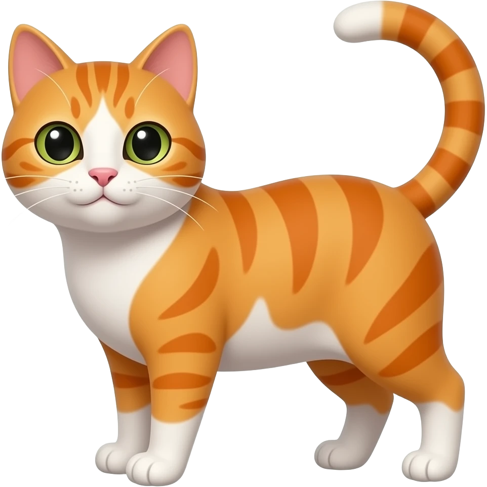 Gato tricolor, gato laranja, gato escaminha emoji