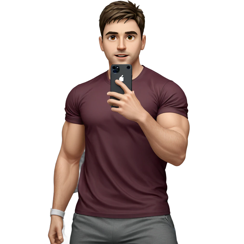 muscular male on bed emoji