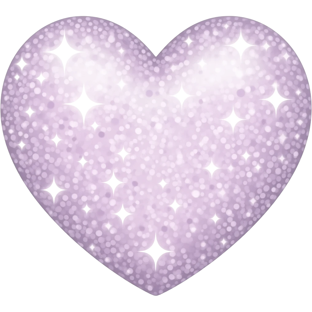 파스텔 컬러의 땡땡이 하트 emoji