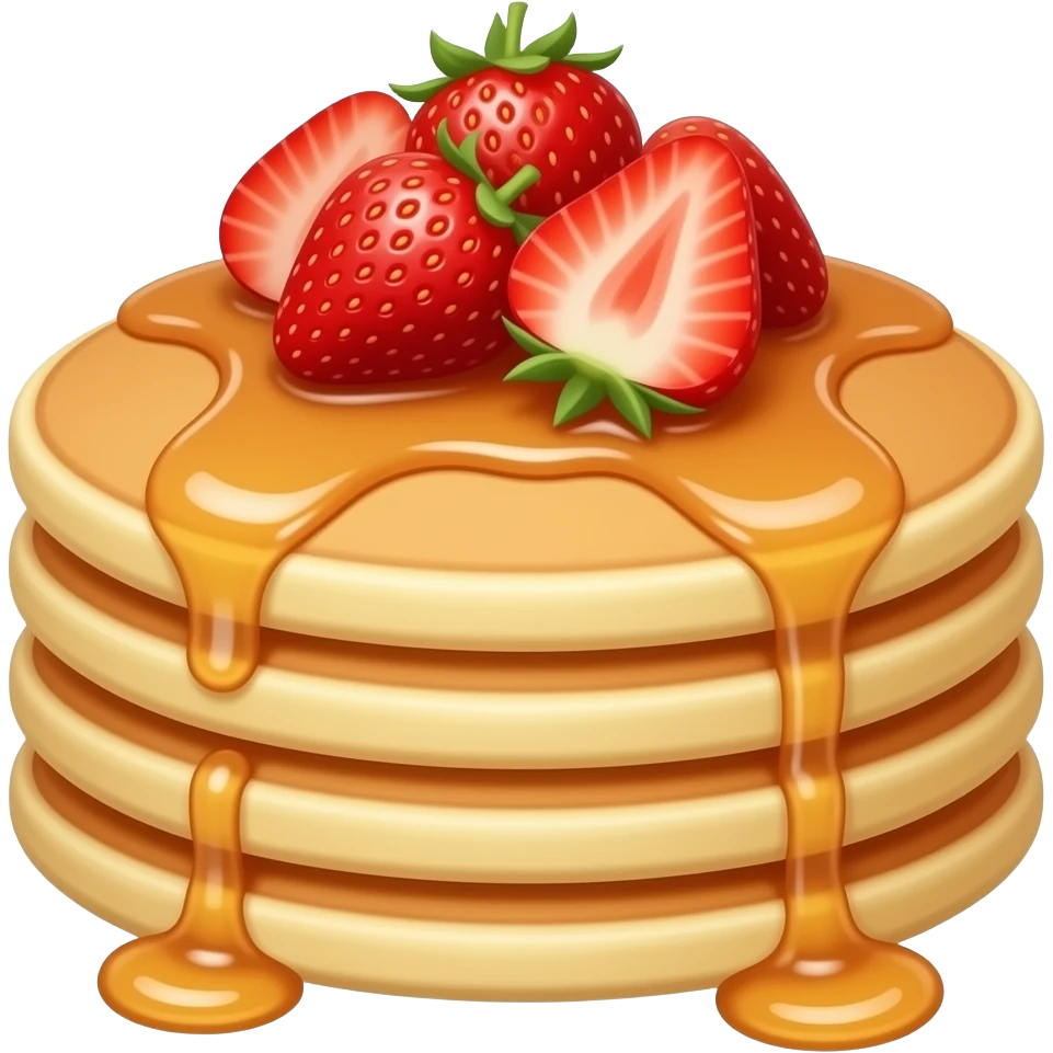 strawberry pancakes emoji