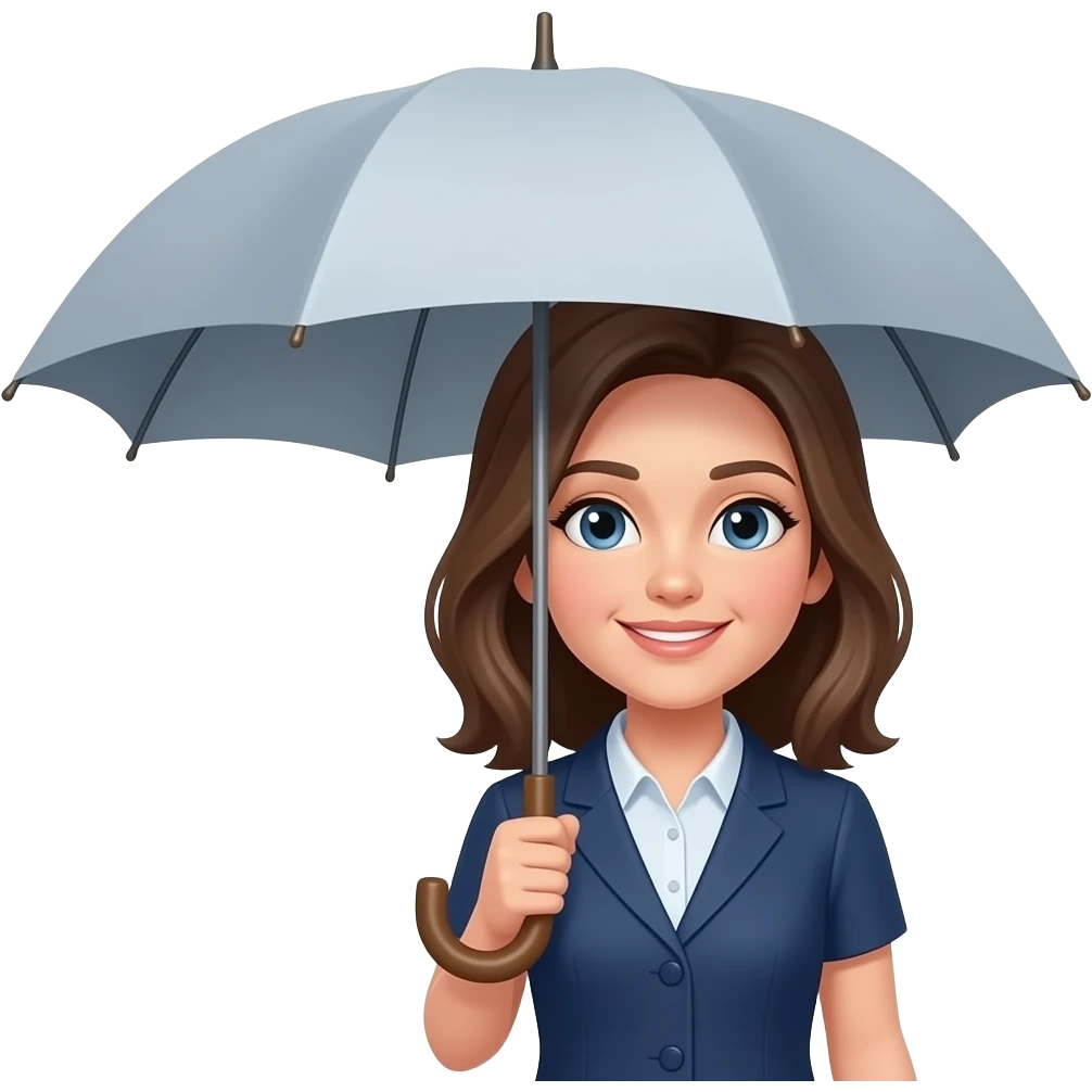 woman with umbrella emoji