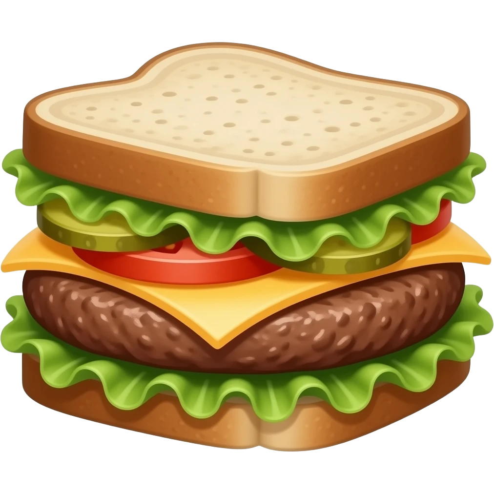 a hambulance sandwich on rye emoji
