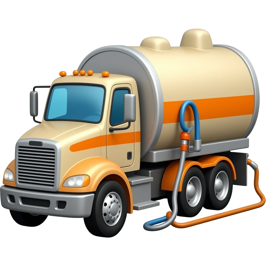 Fuel truck and trailer emoji