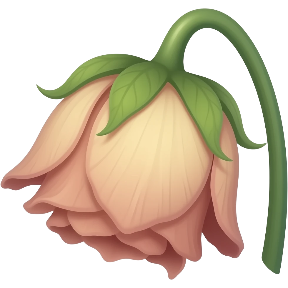 wilted flower emoji