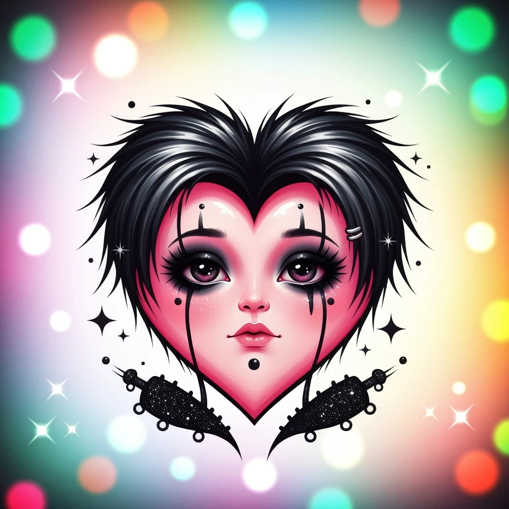 cute emo heart emoji
