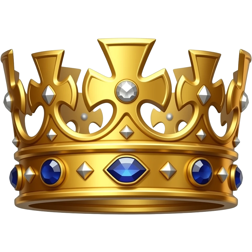 Corona laureada imperial de oro y diamantes del dios Emperador de Warhammer 40k emoji