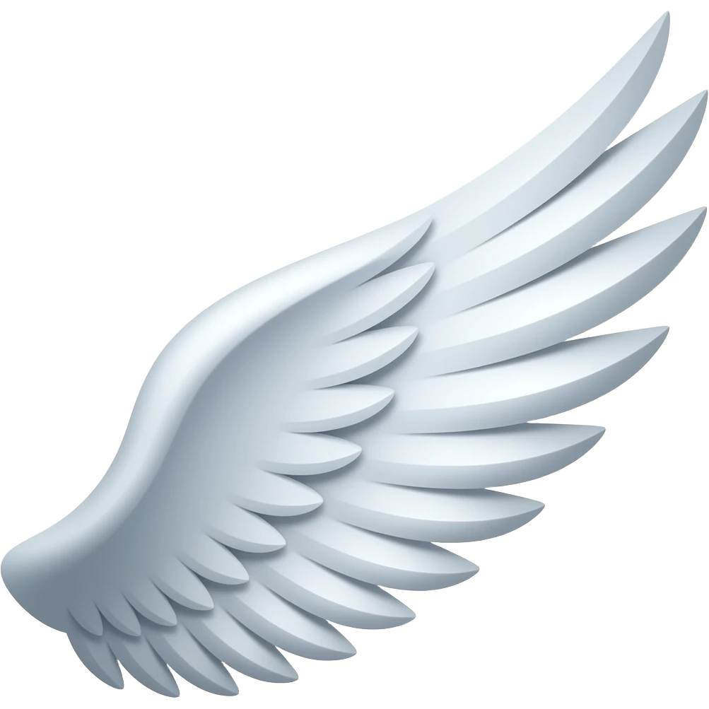 Left side angles wings emoji