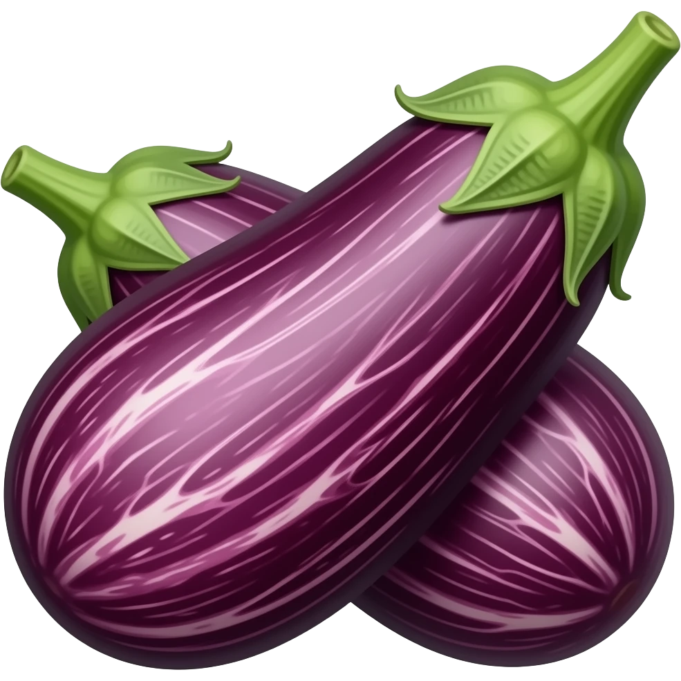 Eggplant with big strong viens emoji