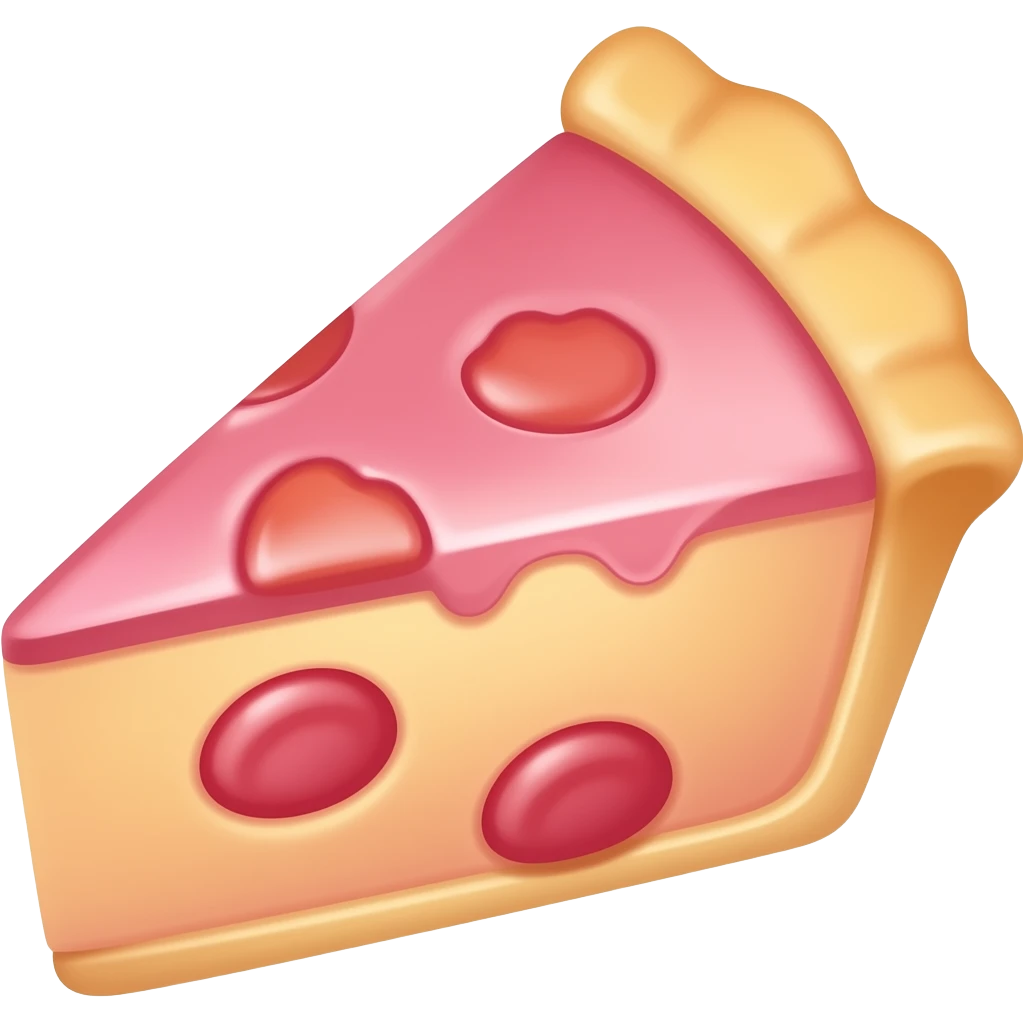 Pink pie emoji