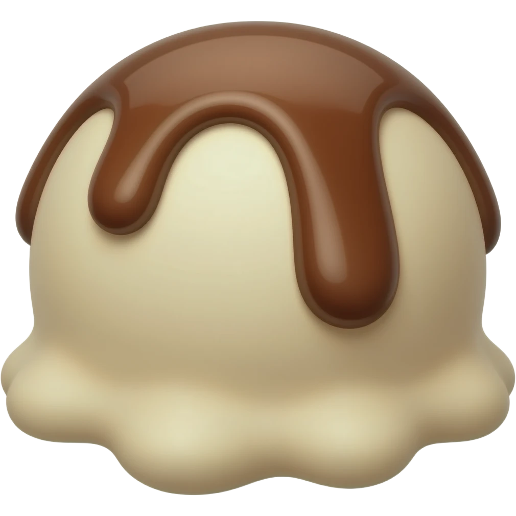 Ice cream sauce emoji