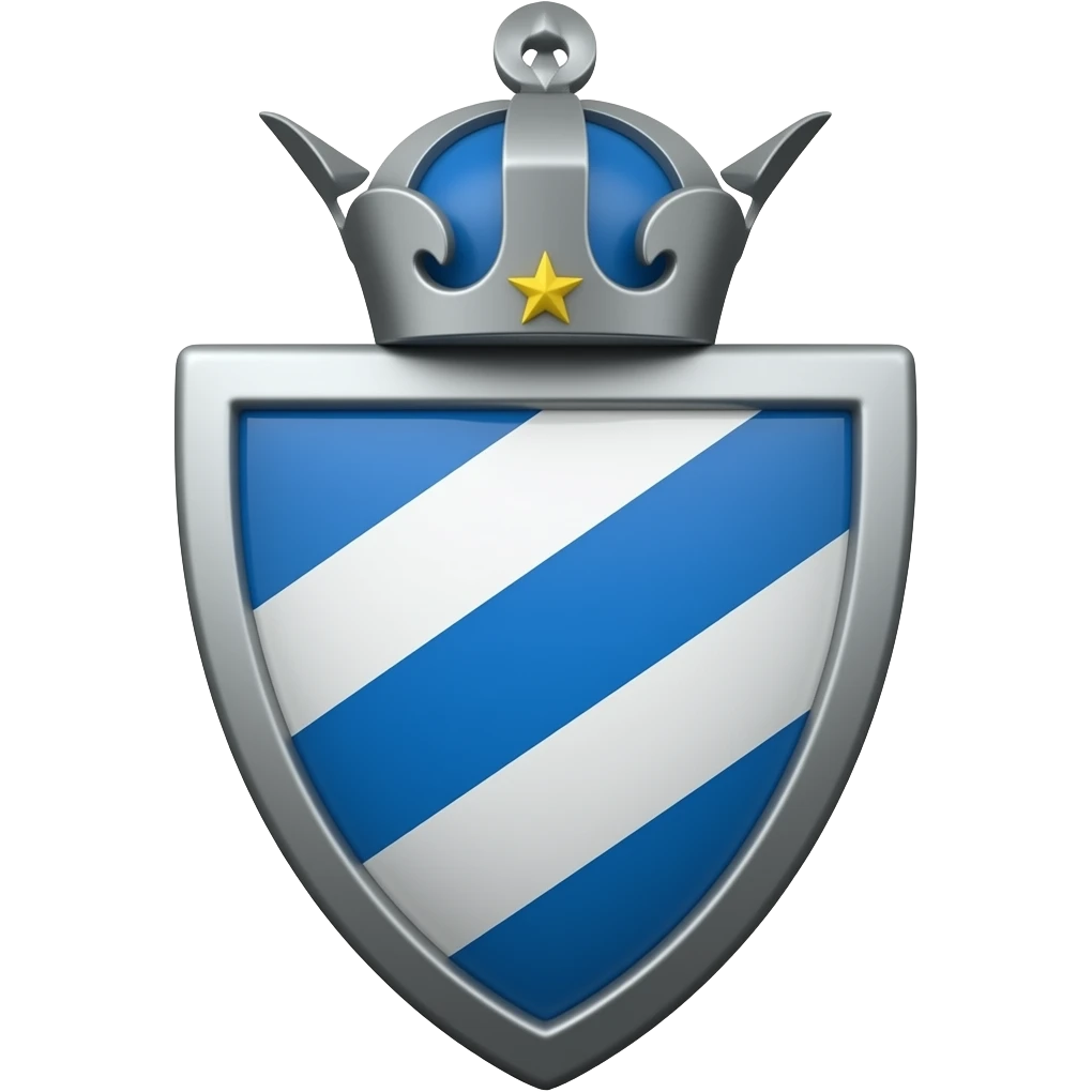 Bishop emblem dark blue emoji