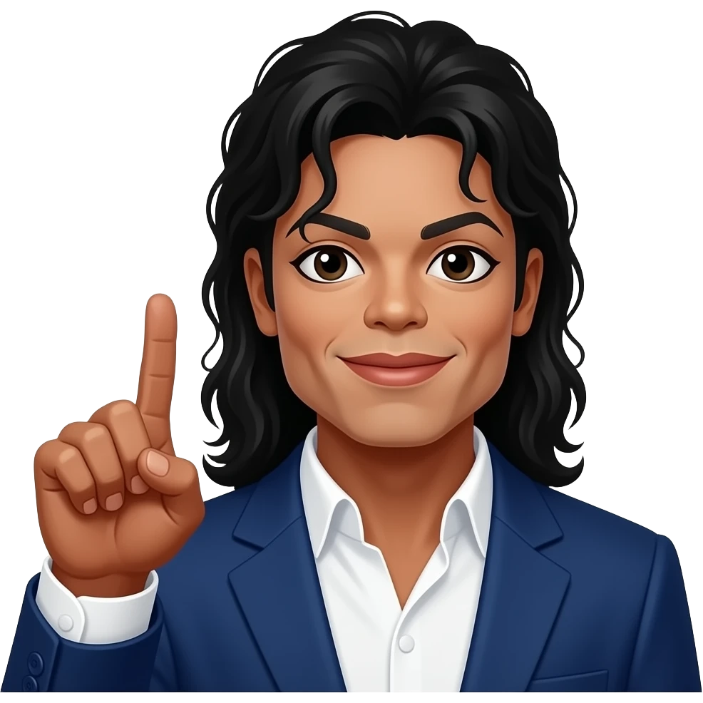 Michael Jackson geste i Love you emoji