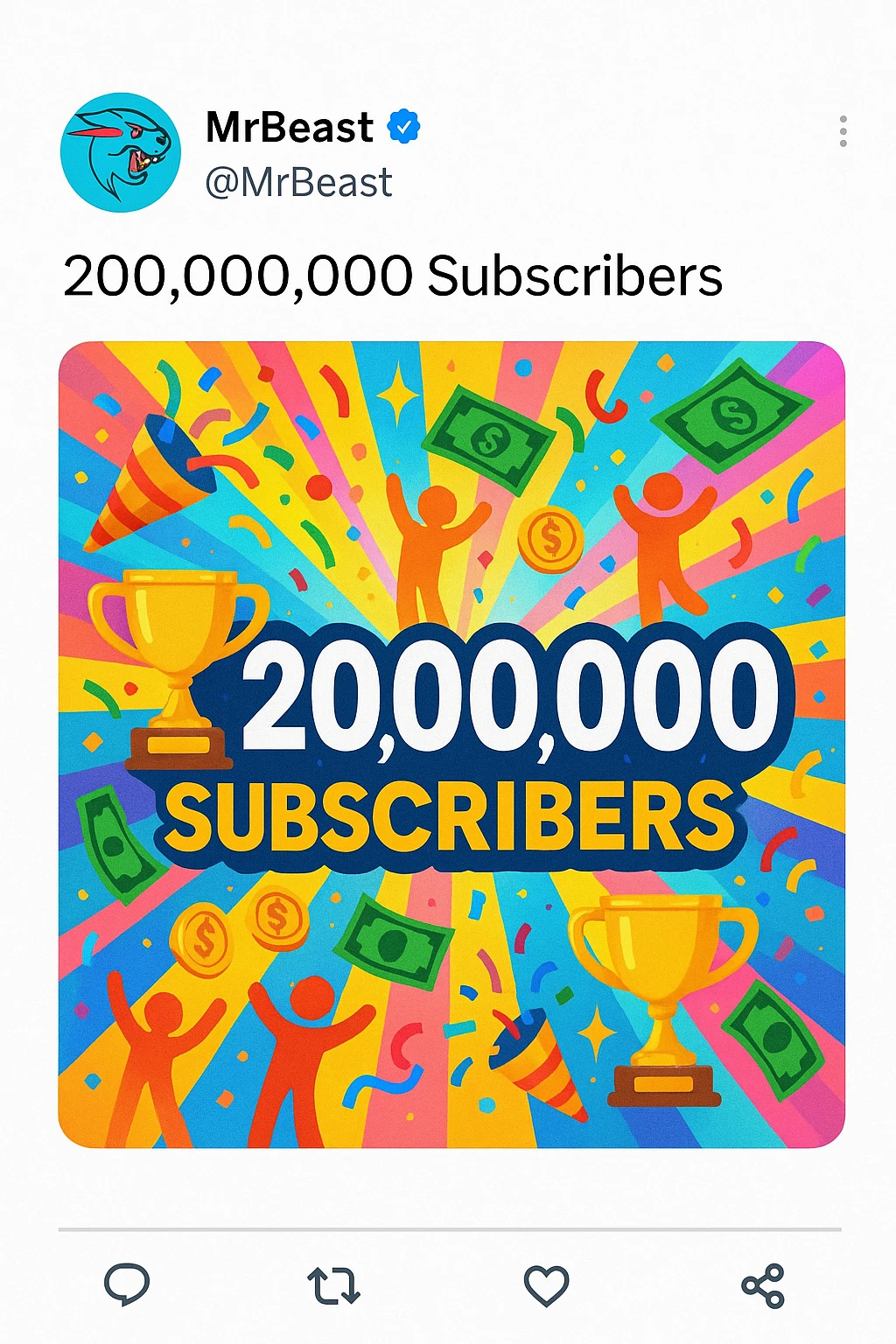 https://x.com/MrBeast/status/1938410924253274473 emoji