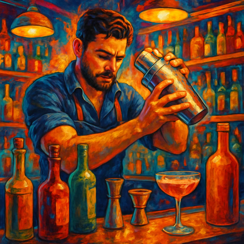 bartender mixing drinks emoji