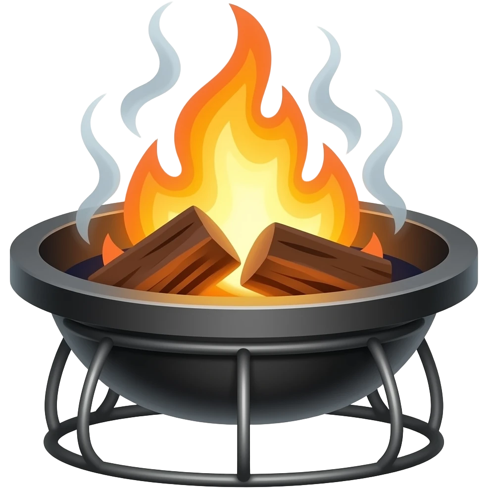 Clearly lit brazier emoji