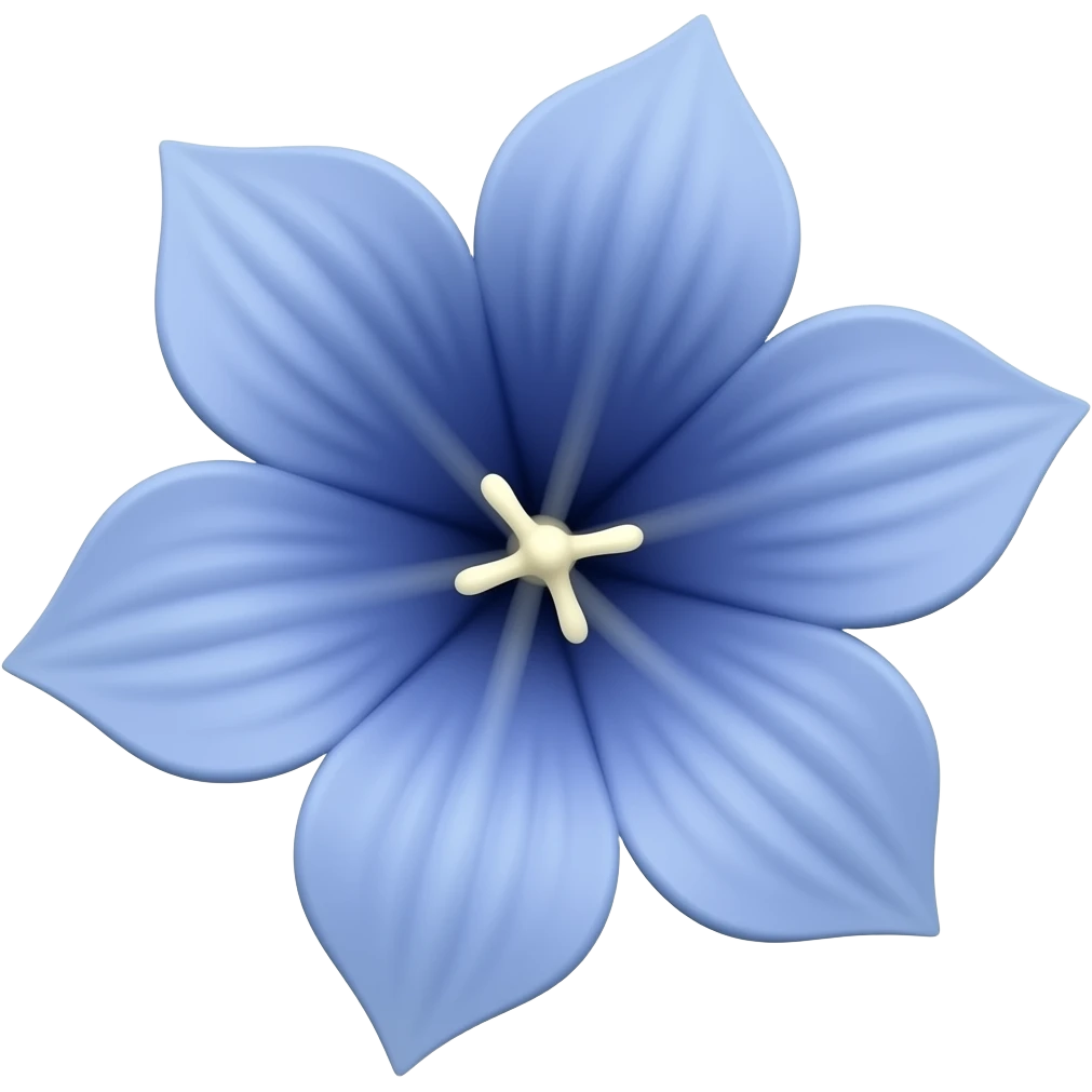 Blue bell flower emoji