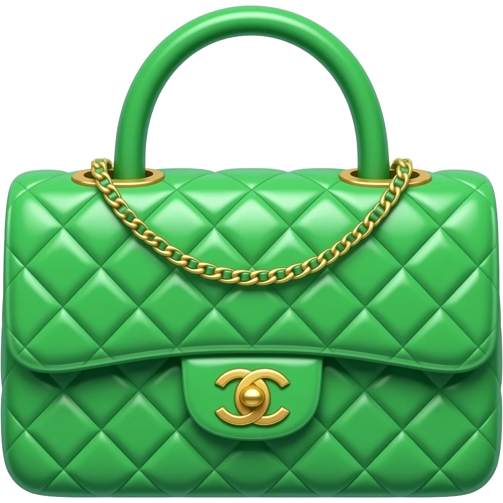 green chanel bag emoji