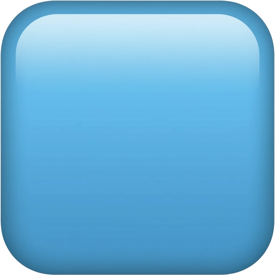 Sky blue square emoji emoji