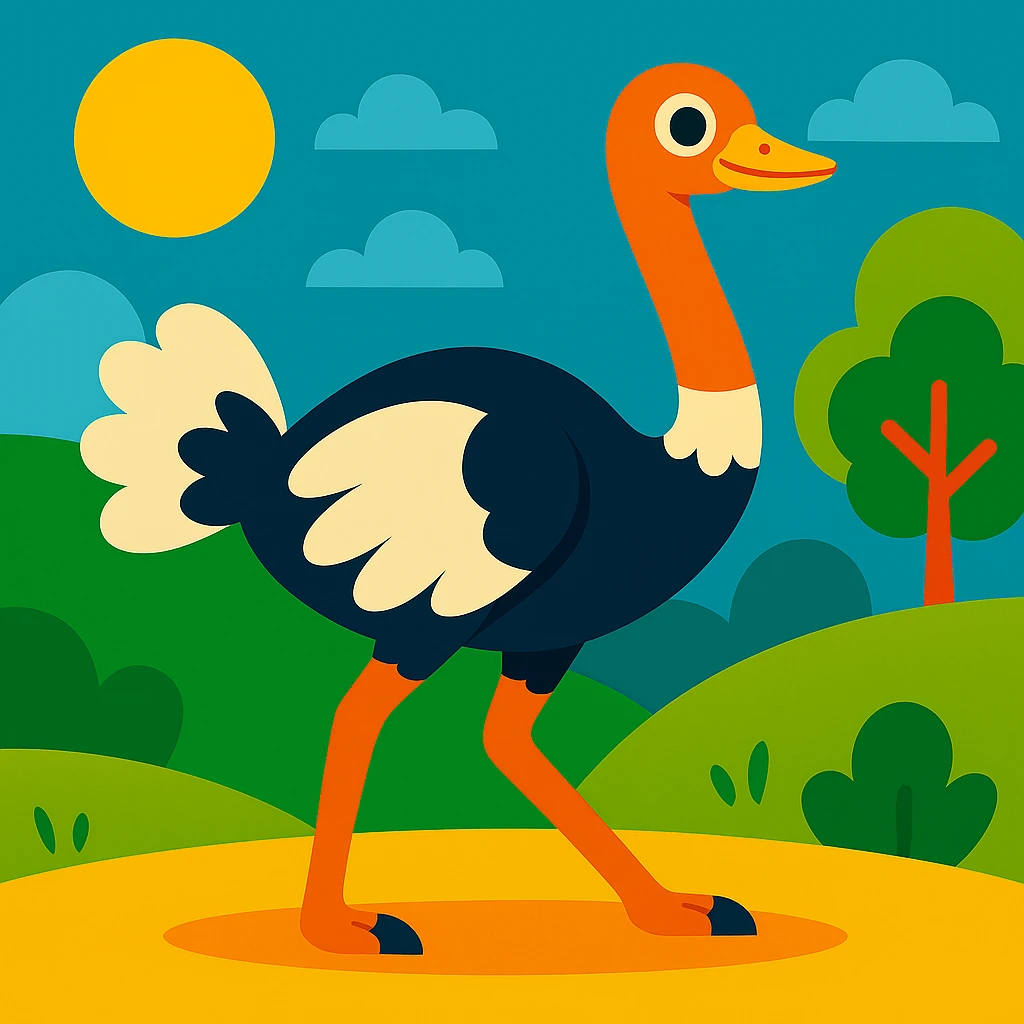 Ostrich emoji