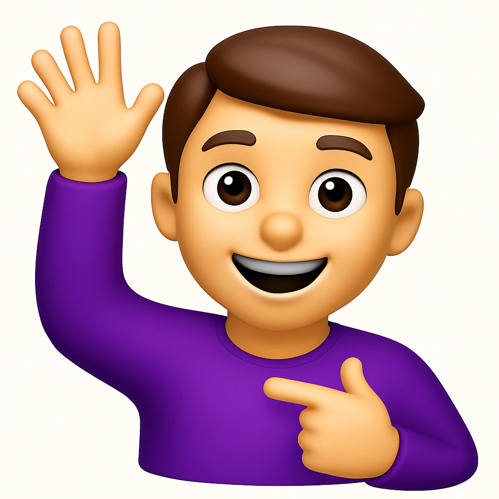 Convert the uploaded image into a 3D Apple-style emoji — preserve the key shapes, colors, and overall composition of the original image. Simplify the forms into clean, rounded cartoon-style elements while keeping the subject recognizable. Apply glossy textures, soft lighting, smooth shading, and render everything in Apple emoji style on a clean white background

 emoji