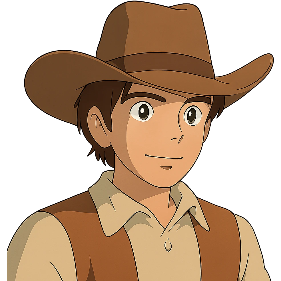 a cowboy hat, viewed 2/3 to the front emoji