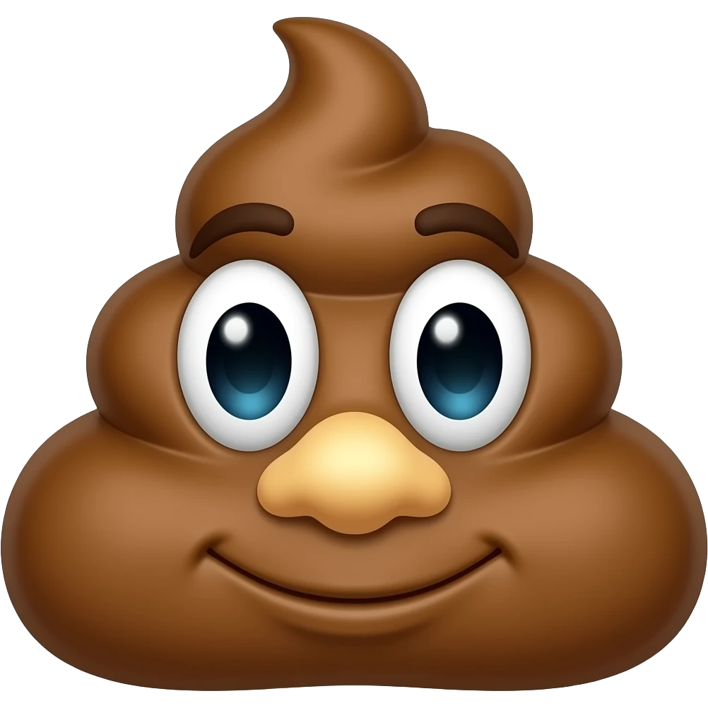 the words poo crew emoji
