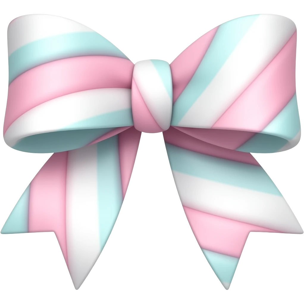 Glow Marshmallow ribbon bow emoji