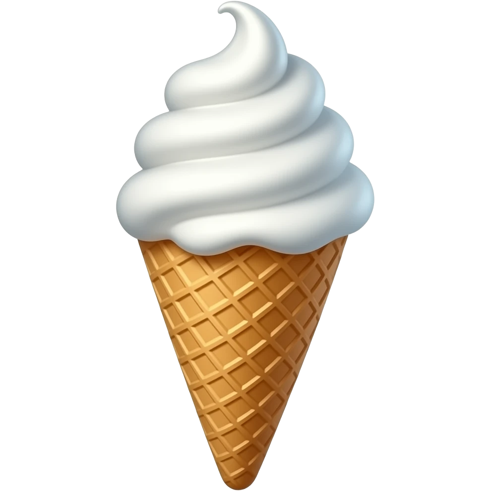 realistic -- espumilla ice cream emoji