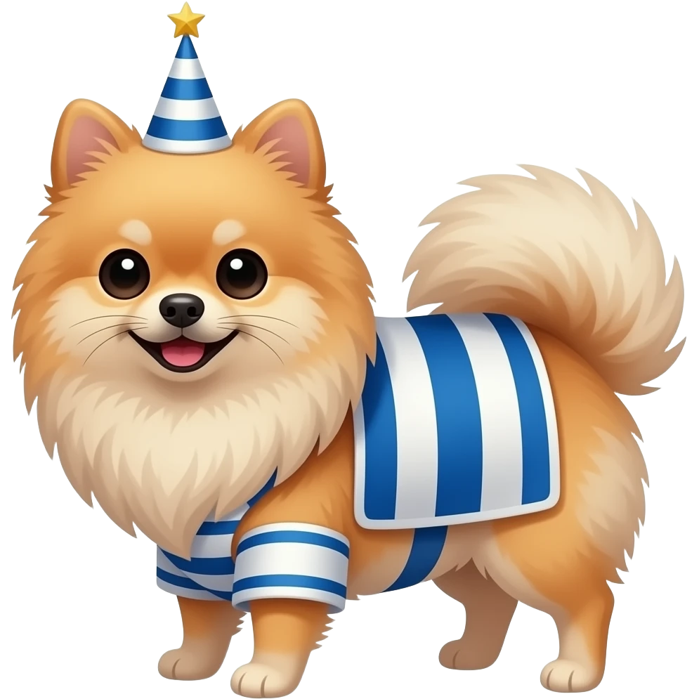 pomeranian extra jewish hannukah emoji