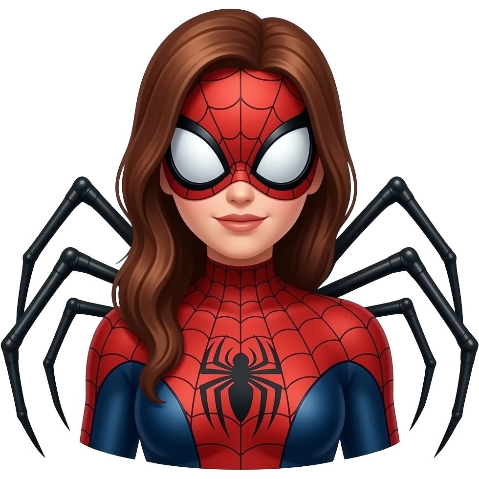 Spider woman com pernas de aranha emoji