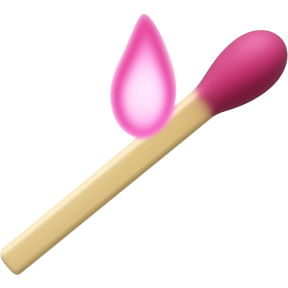 fire match straight up pink flame emoji