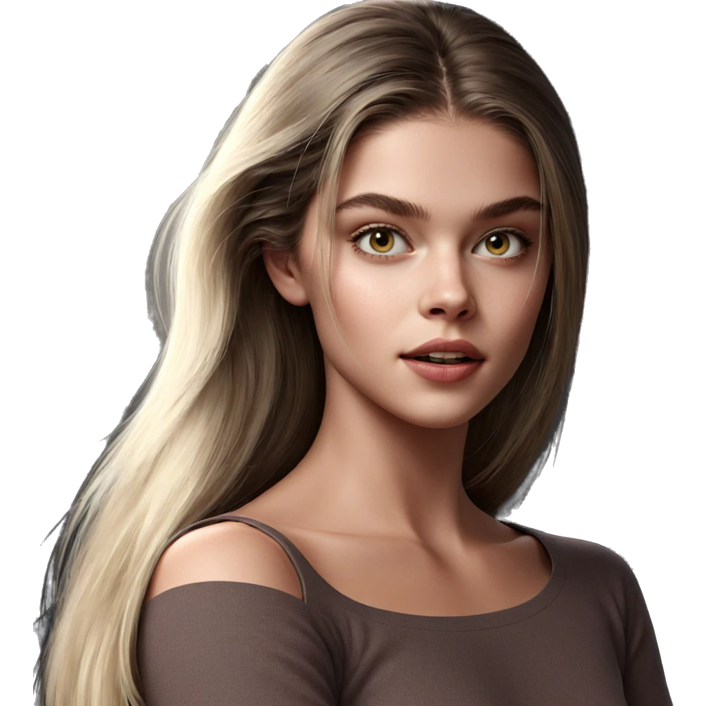 realistic portrait of a girl emoji