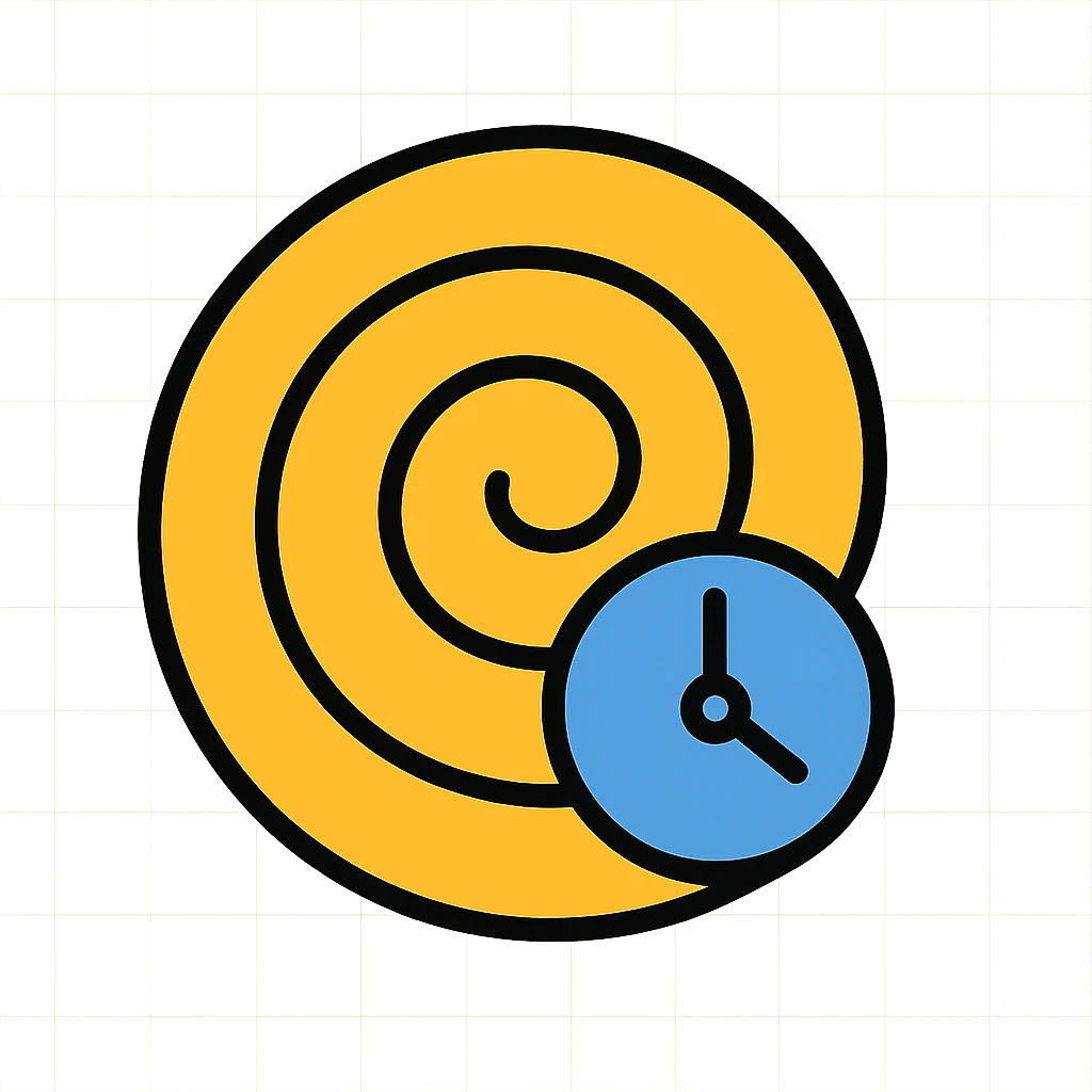 abstract spiral representing time emoji