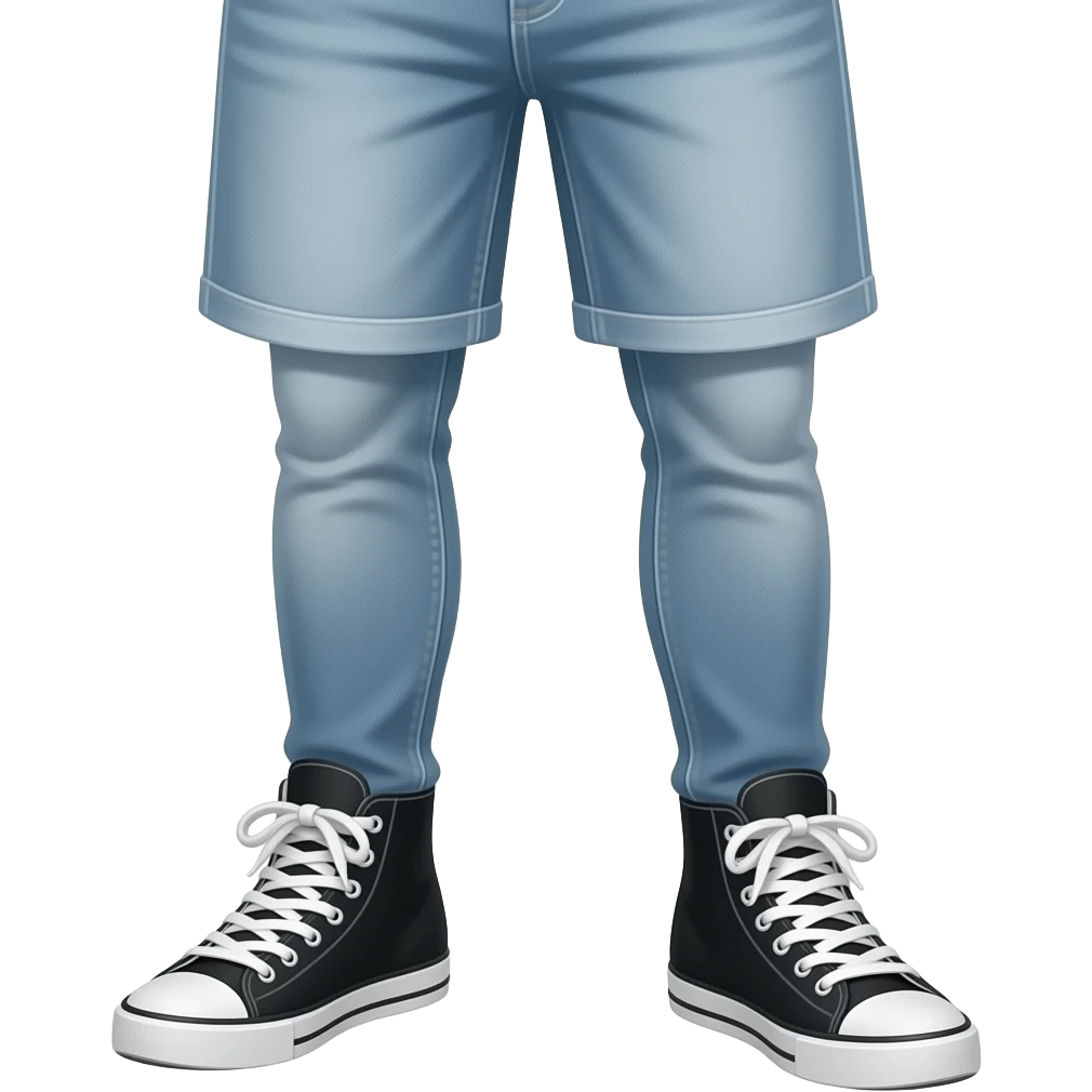 legs in 45 degree emoji