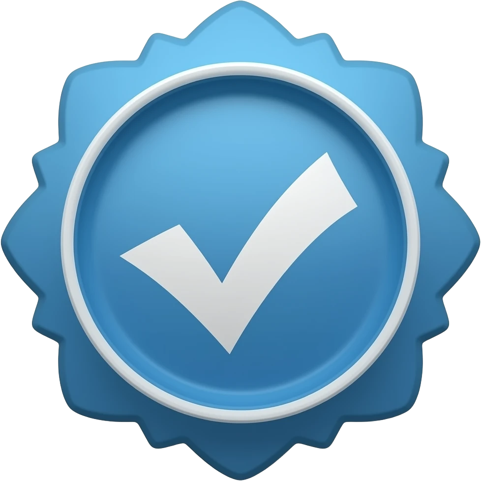 Verificado azul igual do roblox emoji