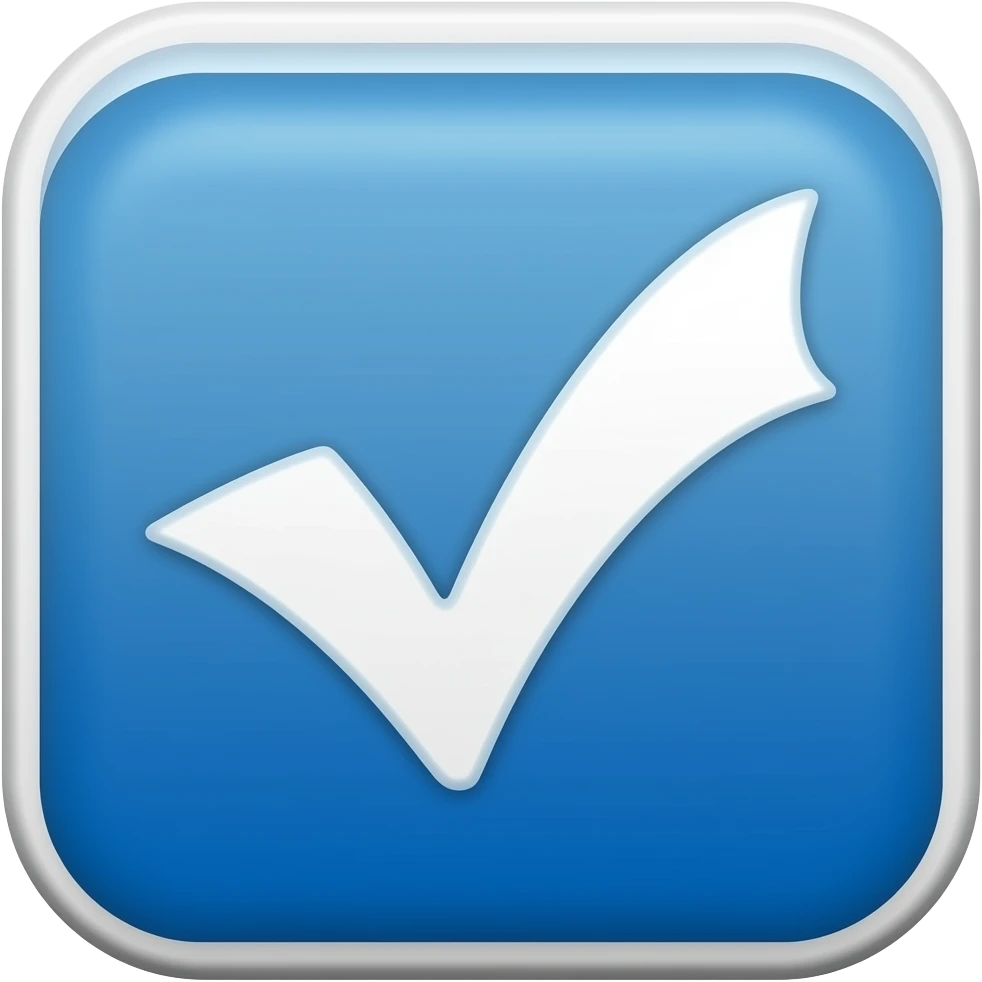 Make a emoji of blue  meta verified sign emoji