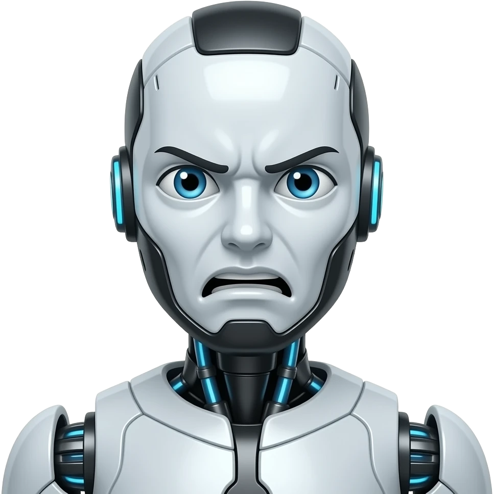 Synthetic intelligence, you don't understand me at all! emoji