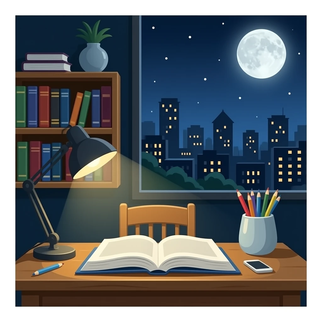 books in a study emoji