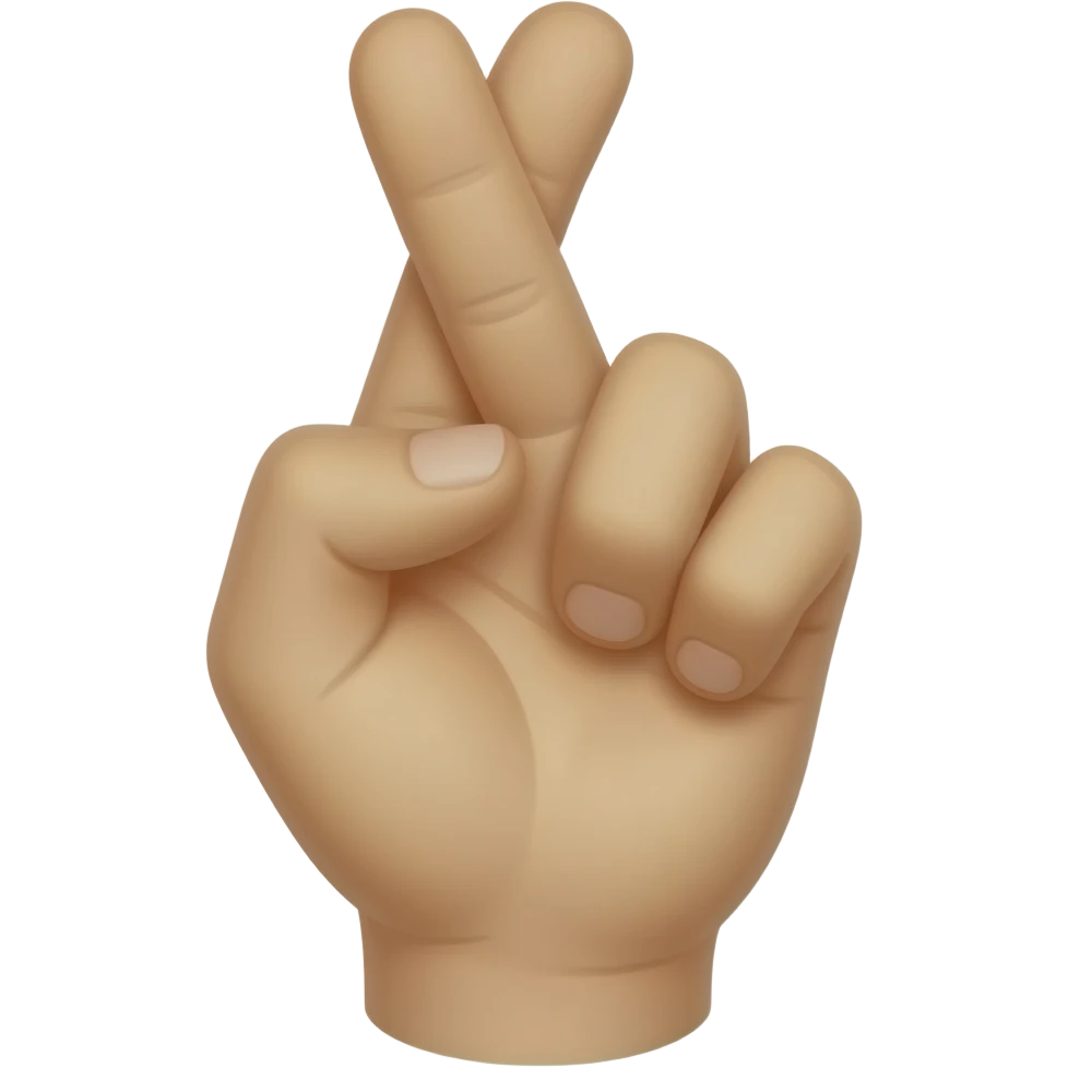 crossing finger emoji